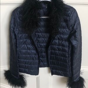 Mongolian Fur Puffer Jacket, Exclusively Made